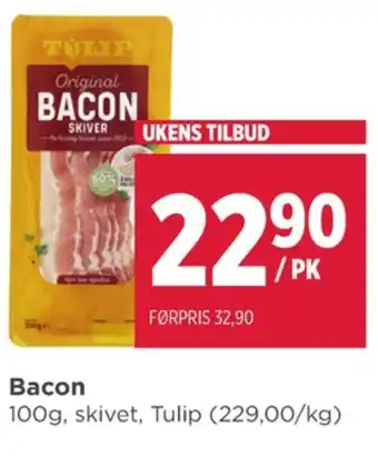 Meny Tulip baconskiver tilbud
