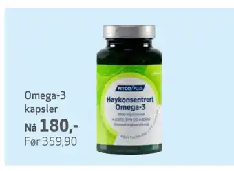 Apotek 1 Omega-3 kapsler tilbud