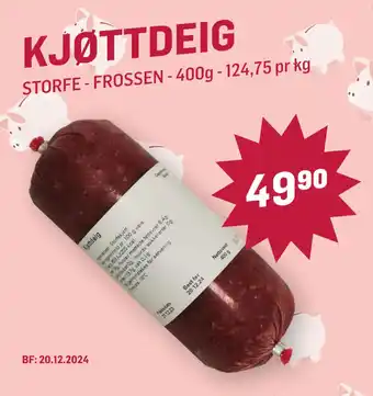 Holdbart KJØTTDEIG tilbud