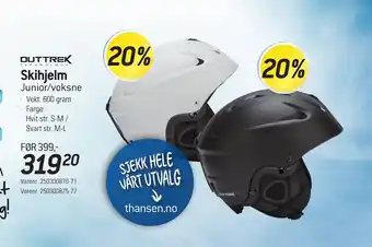 Skihjelm Junior/voksne