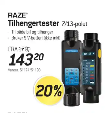 Thansen Tilhengertester tilbud