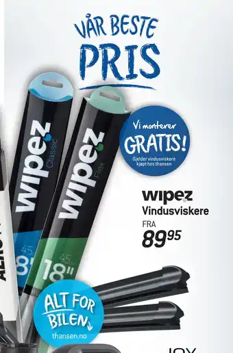 Thansen Vindusviskere tilbud