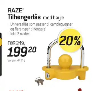 Thansen Tilhengerlås tilbud