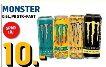 Price Lagerbutikk MONSTER tilbud