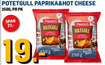 Price Lagerbutikk POTETGULL PAPRIKA&HOT CHEESE tilbud
