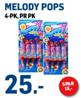 Price Lagerbutikk MELODY POPS tilbud