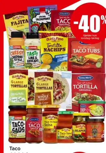 Spar Taco et stort utvalg tilbud