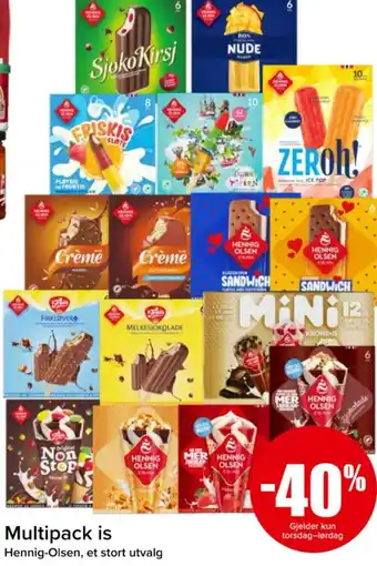 Spar Multipack is Hennig-Olsen, et stort utvalg tilbud
