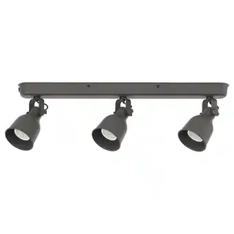 IKEA Hektar Takskinne, 3 spotter, mørk grå tilbud
