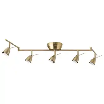 IKEA Barometer Takskinne, 5 spotter, messingfarget tilbud