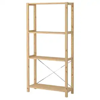 IKEA Ivar 1 seksjon/hyller, furu, 89x30x179 cm tilbud