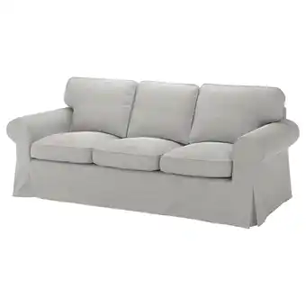 IKEA Ektorp 3-seters sofa, Tallmyra hvit/svart/grå tilbud