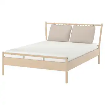 IKEA BjÖrksnÄs Seng, bjørk/bjørkefiner/lindbåden, 180x200 cm tilbud