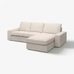 IKEA Kivik 3-seters sofa med sjeselong, Tresund lys beige tilbud