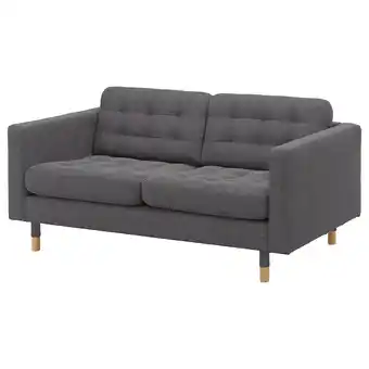 IKEA Landskrona 2-seters sofa, Gunnared mørk grå / tre tilbud
