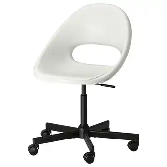 IKEA Loberget / malskÄr Arbeidsstol, hvit/svart tilbud