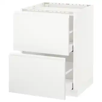 IKEA Metod Benkeskap f pltopp/2 sk, hvit/voxtorp matt hvit, 60x60 cm tilbud