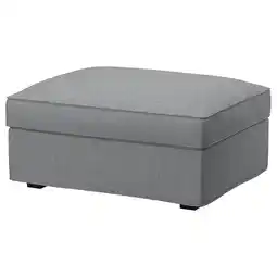 IKEA Kivik Trekk til fotskammel m oppbev, Tibbleby beige/grå tilbud