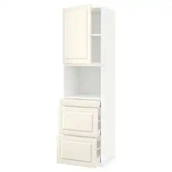 IKEA Metod / maximera Høyskap for kombiovn dør/3 skuffer, hvit/bodbyn offwhite, 60x60x220 cm tilbud
