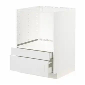 IKEA Metod / maximera Benkeskap for kombi mikro/skuffer, hvit/stensund hvit, 60x60 cm tilbud