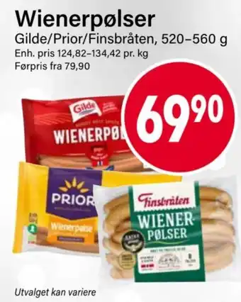Nærbutikken Wienerpølser tilbud