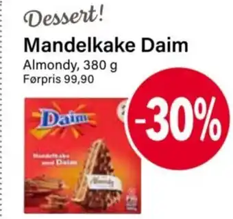 Nærbutikken Mandelkake Daim tilbud