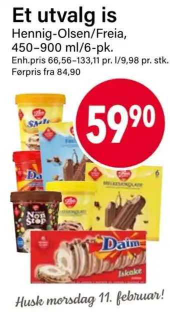 Nærbutikken Et utvalg is tilbud