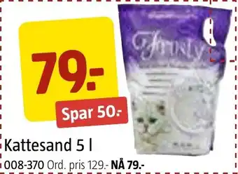 Jula Kattesand 5 l tilbud