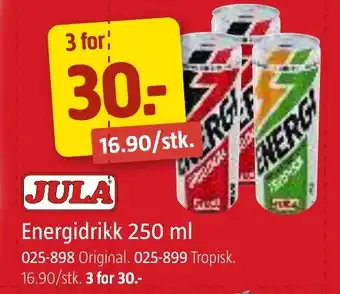 Energidrikk 250 ml