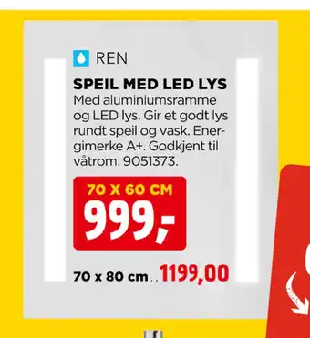jem & fix SPEIL MED LED LYS tilbud