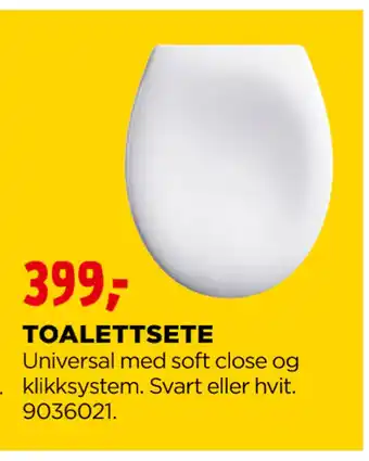 jem & fix TOALETTSETE tilbud