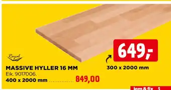 jem & fix MASSIVE HYLLER 16 MM tilbud