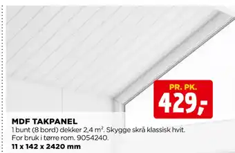 jem & fix MDF TAKPANEL tilbud