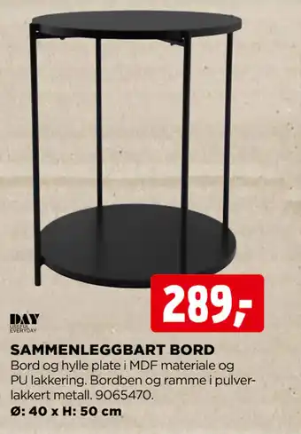 jem & fix SAMMENLEGGBART BORD tilbud