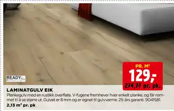 jem & fix LAMINATGULV EIK tilbud