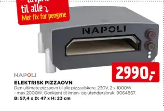jem & fix ELEKTRISK PIZZAOVN tilbud