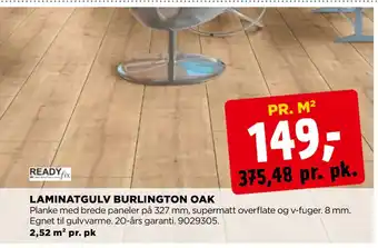 jem & fix LAMINATGULV BURLINGTON OAK tilbud