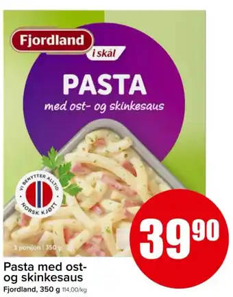 Spar Pasta med ost-og skinkesaus tilbud