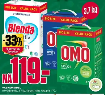 Europris VASKEMIDDEL tilbud