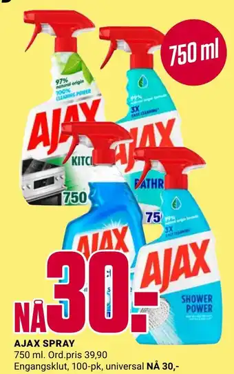 Europris AJAX SPRAY tilbud