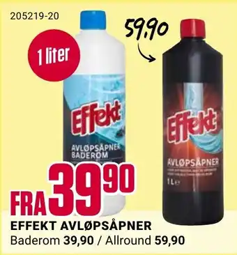 Europris EFFEKT AVLØPSÅPNER tilbud