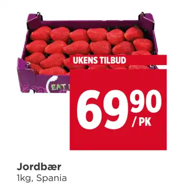 Meny Jordbær tilbud