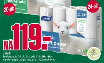 Europris LAMBI tilbud