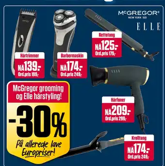 Europris McGregor grooming og Elle hårstyling! tilbud
