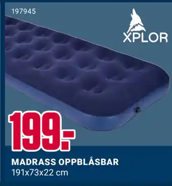 Europris MADRASS OPPBLÅSBAR tilbud