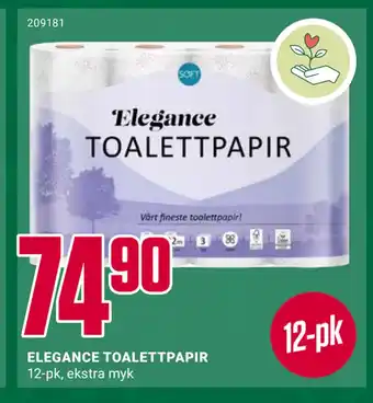 Europris ELEGANCE TOALETTPAPIR tilbud
