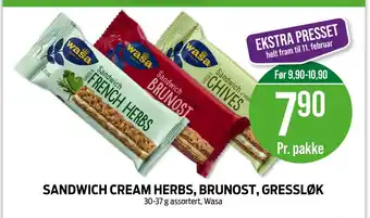 Kiwi SANDWICH CREAM HERBS, BRUNOST, GRESSLØK tilbud
