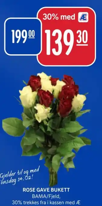 Rema 1000 ROSE GAVE BUKETT tilbud