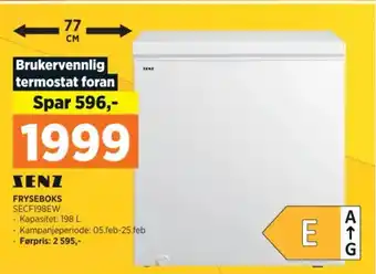 POWER FRYSEBOKS SECF198EW tilbud