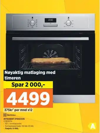 POWER INTEGRERT STEKEOVN tilbud